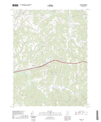 United States Geological Survey Antrim, OH (2023, 24000-Scale) digital map