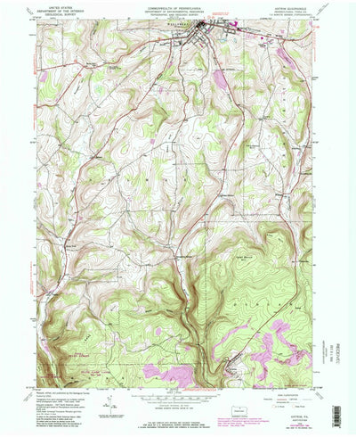 United States Geological Survey Antrim, PA (1946, 24000-Scale) digital map