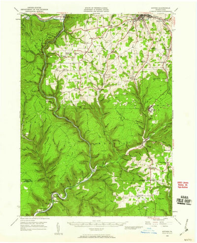 United States Geological Survey Antrim, PA (1946, 62500-Scale) digital map