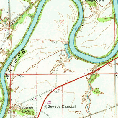 United States Geological Survey Antwerp, OH (1960, 24000-Scale) digital map