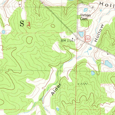 United States Geological Survey Anutt, MO (1981, 24000-Scale) digital map