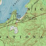 United States Geological Survey Anvil Lake, WI (1970, 24000-Scale) digital map