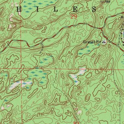 United States Geological Survey Anvil Lake, WI (1970, 24000-Scale) digital map