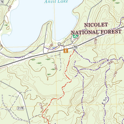 United States Geological Survey Anvil Lake, WI (2022, 24000-Scale) digital map
