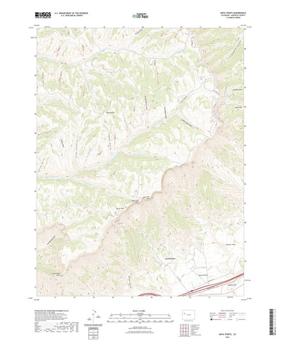 United States Geological Survey Anvil Points, CO (2022, 24000-Scale) digital map