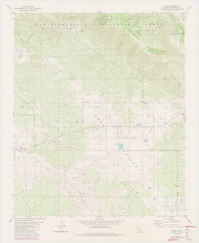 United States Geological Survey Anza, CA (1981, 24000-Scale) digital map