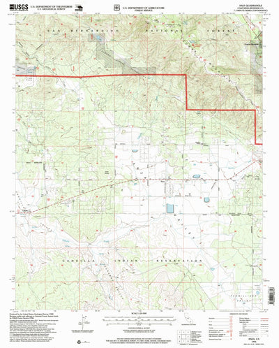 United States Geological Survey Anza, CA (1996, 24000-Scale) digital map