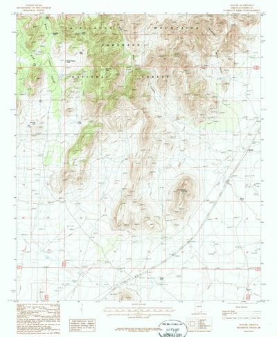 United States Geological Survey Apache, AZ (1987, 24000-Scale) digital map
