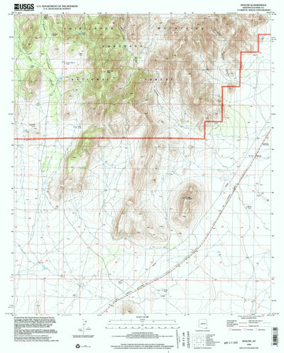 United States Geological Survey Apache, AZ (1996, 24000-Scale) digital map