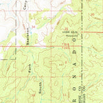 United States Geological Survey Apache, AZ-NM (1958, 62500-Scale) digital map