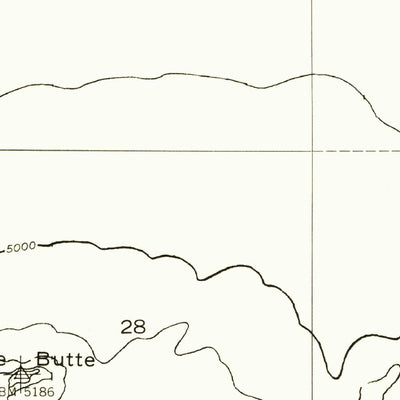 United States Geological Survey Apache Butte, AZ (1955, 24000-Scale) digital map
