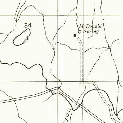 United States Geological Survey Apache Butte, AZ (1955, 24000-Scale) digital map