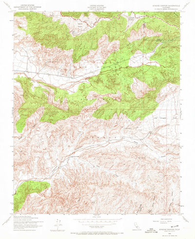 United States Geological Survey Apache Canyon, CA (1943, 24000-Scale) digital map