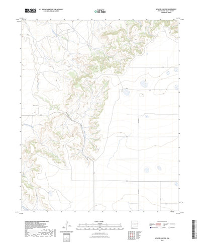 United States Geological Survey Apache Canyon, NM (2023, 24000-Scale) digital map