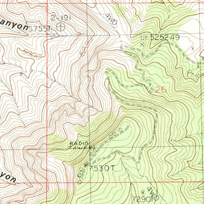 United States Geological Survey Apache Gap, NM (1985, 24000-Scale) digital map