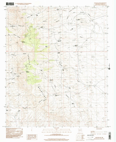 United States Geological Survey Apache Gap, NM (1996, 24000-Scale) digital map