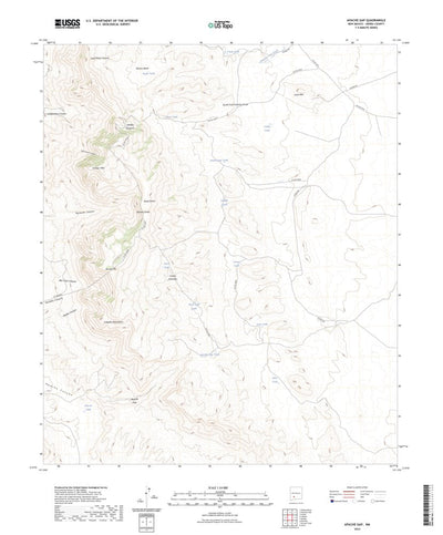United States Geological Survey Apache Gap, NM (2023, 24000-Scale) digital map