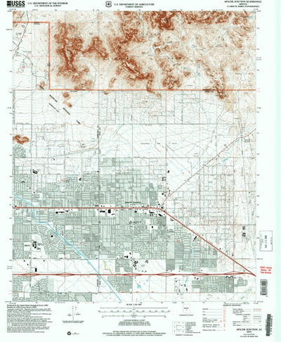 United States Geological Survey Apache Junction, AZ (2004, 24000-Scale) digital map