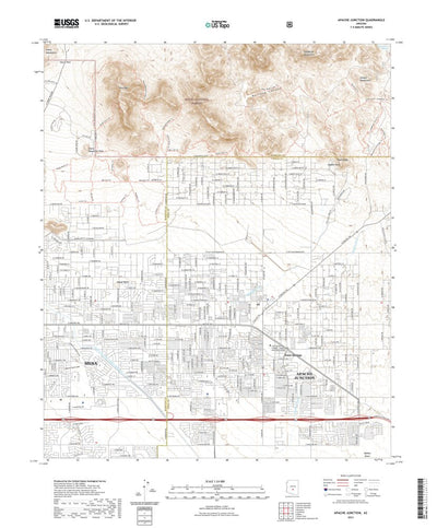 United States Geological Survey Apache Junction, AZ (2021, 24000-Scale) digital map