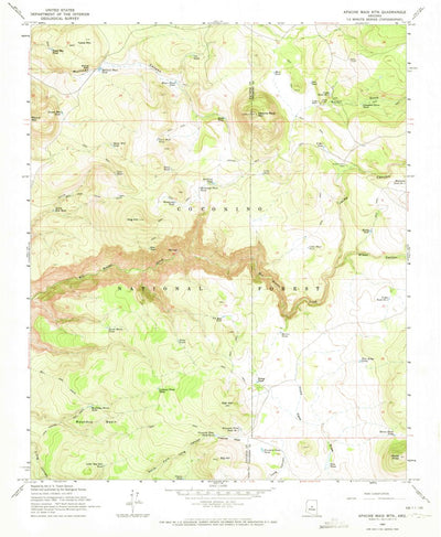 United States Geological Survey Apache Maid Mountain, AZ (1965, 24000-Scale) digital map