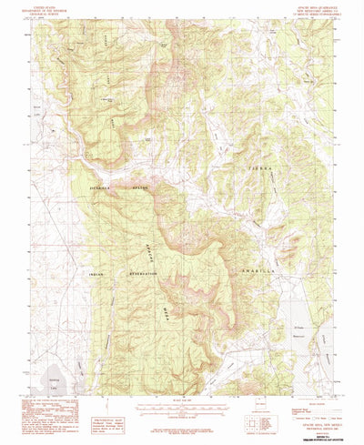 United States Geological Survey Apache Mesa, NM (1983, 24000-Scale) digital map