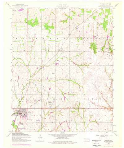 United States Geological Survey Apache, OK (1956, 24000-Scale) digital map