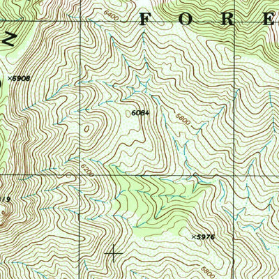 United States Geological Survey Apache Peak, AZ (1996, 24000-Scale) digital map