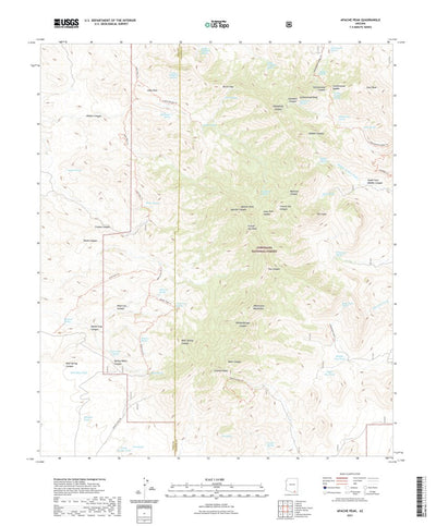 United States Geological Survey Apache Peak, AZ (2021, 24000-Scale) digital map