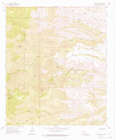 United States Geological Survey Apache Peak, NM (1963, 24000-Scale) digital map