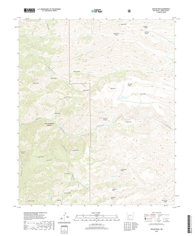United States Geological Survey Apache Peak, NM (2020, 24000-Scale) digital map