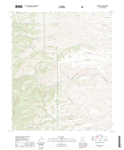 United States Geological Survey Apache Peak, NM (2023, 24000-Scale) digital map