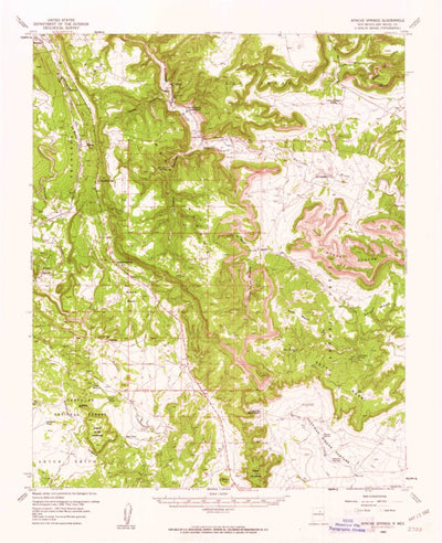 United States Geological Survey Apache Springs, NM (1960, 62500-Scale) digital map