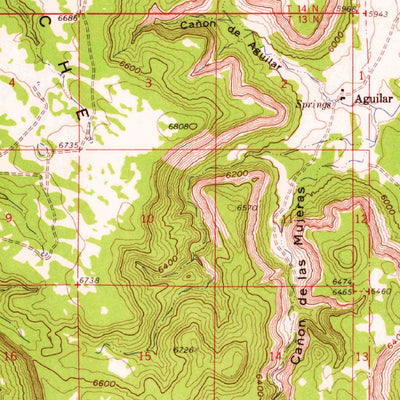United States Geological Survey Apache Springs, NM (1960, 62500-Scale) digital map
