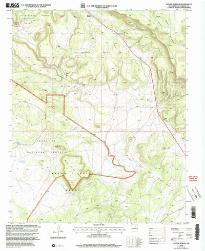 United States Geological Survey Apache Springs, NM (2002, 24000-Scale) digital map