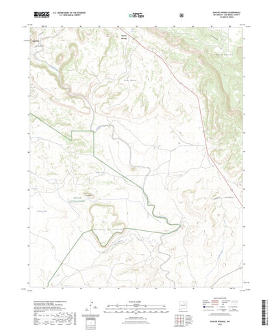 United States Geological Survey Apache Springs, NM (2023, 24000-Scale) digital map