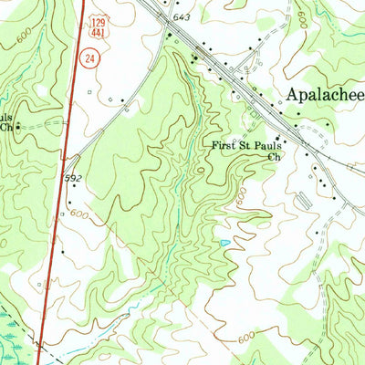 United States Geological Survey Apalachee, GA (1972, 24000-Scale) digital map
