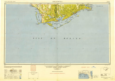 United States Geological Survey Apalachicola, FL (1949, 250000-Scale) digital map