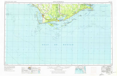 United States Geological Survey Apalachicola, FL (1957, 250000-Scale) digital map