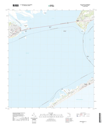 United States Geological Survey Apalachicola, FL (2021, 24000-Scale) digital map