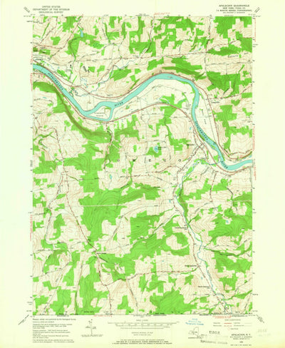United States Geological Survey Apalachin, NY (1956, 24000-Scale) digital map