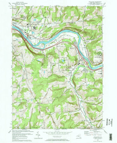 United States Geological Survey Apalachin, NY (1969, 24000-Scale) digital map