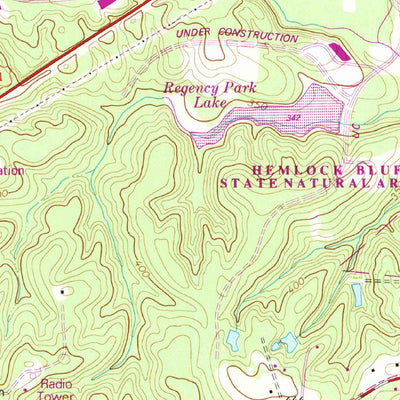 United States Geological Survey Apex, NC (1974, 24000-Scale) digital map