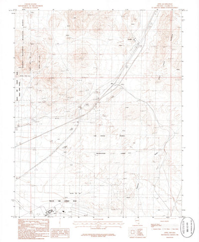 United States Geological Survey Apex, NV (1986, 24000-Scale) digital map