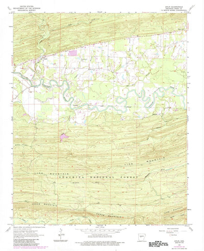 United States Geological Survey Aplin, AR (1963, 24000-Scale) digital map