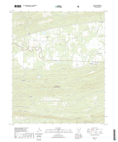 United States Geological Survey Aplin, AR (2020, 24000-Scale) digital map