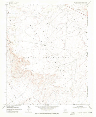 United States Geological Survey Appaloosa Ridge, AZ (1969, 24000-Scale) digital map