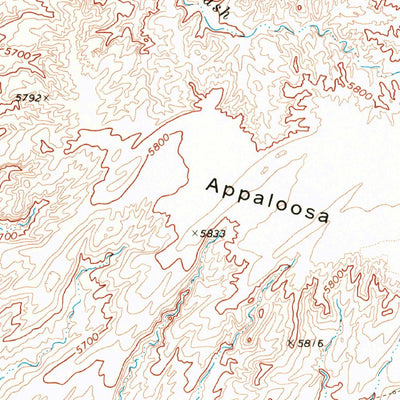 United States Geological Survey Appaloosa Ridge, AZ (1969, 24000-Scale) digital map