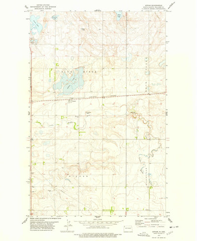 United States Geological Survey Appam, ND (1977, 24000-Scale) digital map