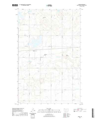 United States Geological Survey Appam, ND (2020, 24000-Scale) digital map