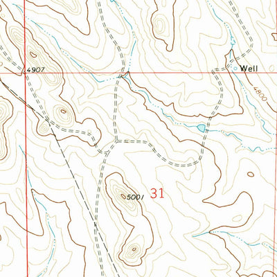 United States Geological Survey Appel Butte, WY (1971, 24000-Scale) digital map